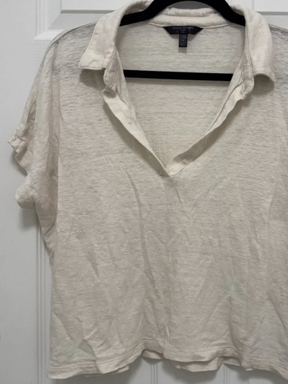 Banana Republic Linen V Neck Collared Shirt * accepting offers